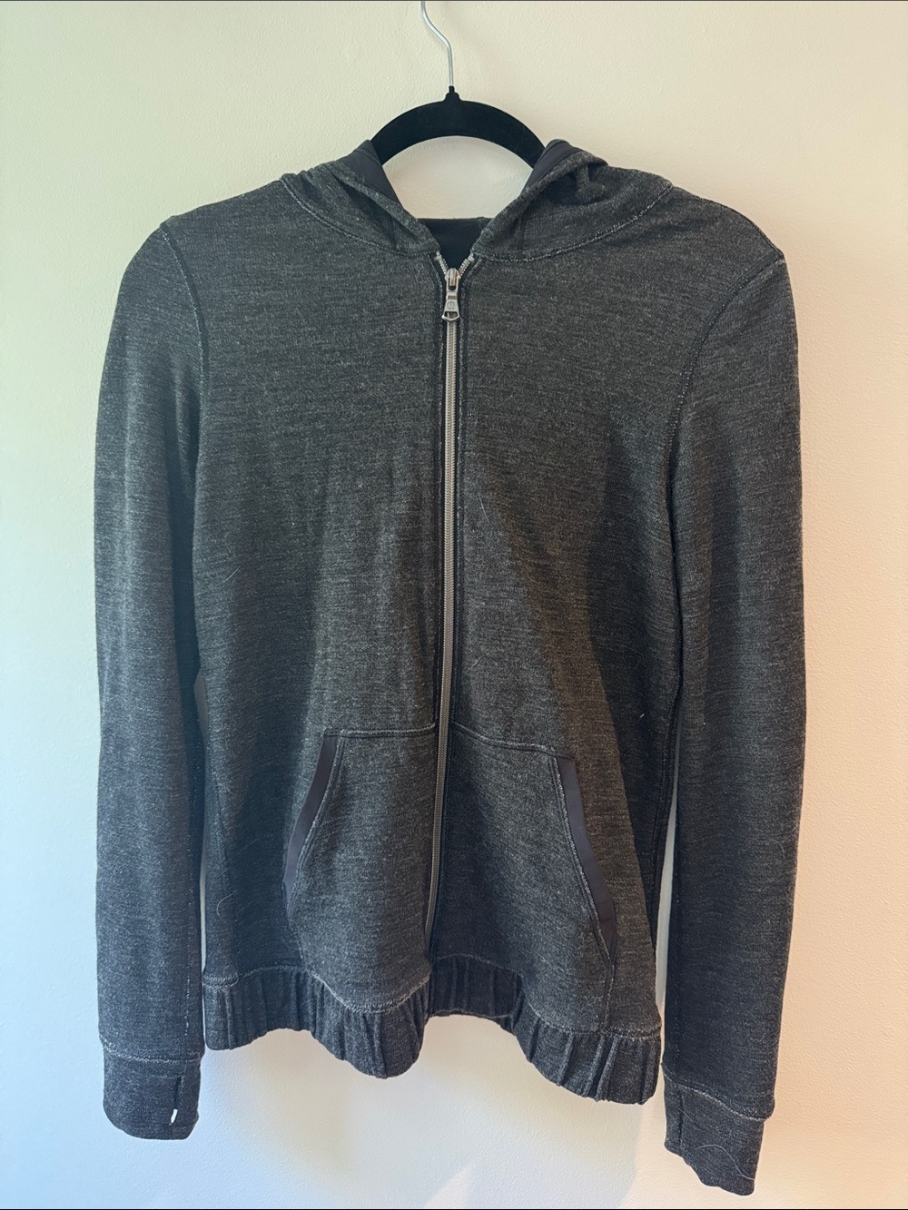 lululemon athletica Women's Charcoal Gray Zip Hoodie